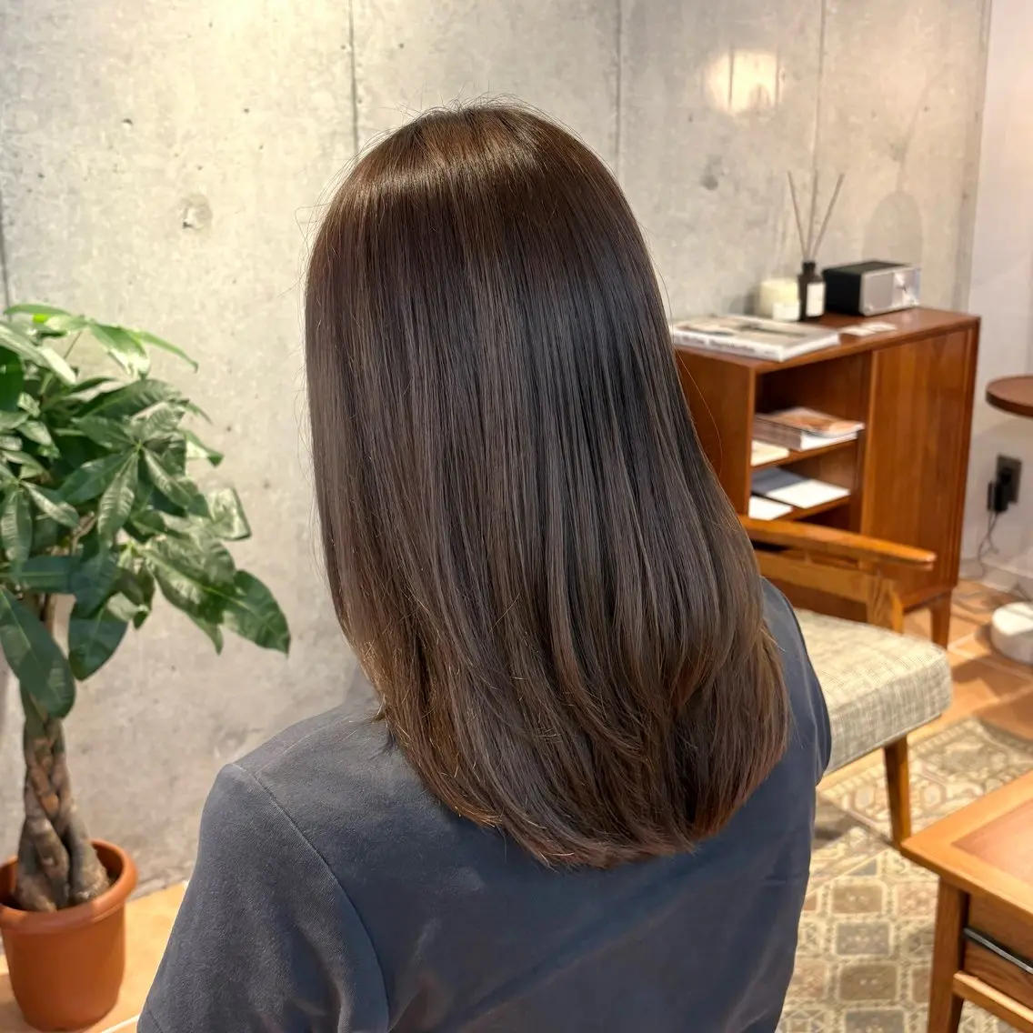 ミディアム ヘアカラー 村田 ありさのヘアスタイル