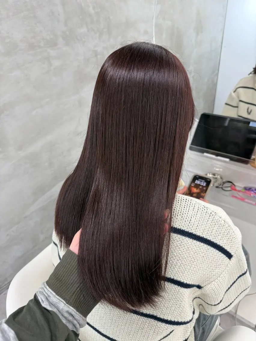 ロング カラー カット ヘアカラー トリートメント yuuna ✮ door whiteのヘアスタイル