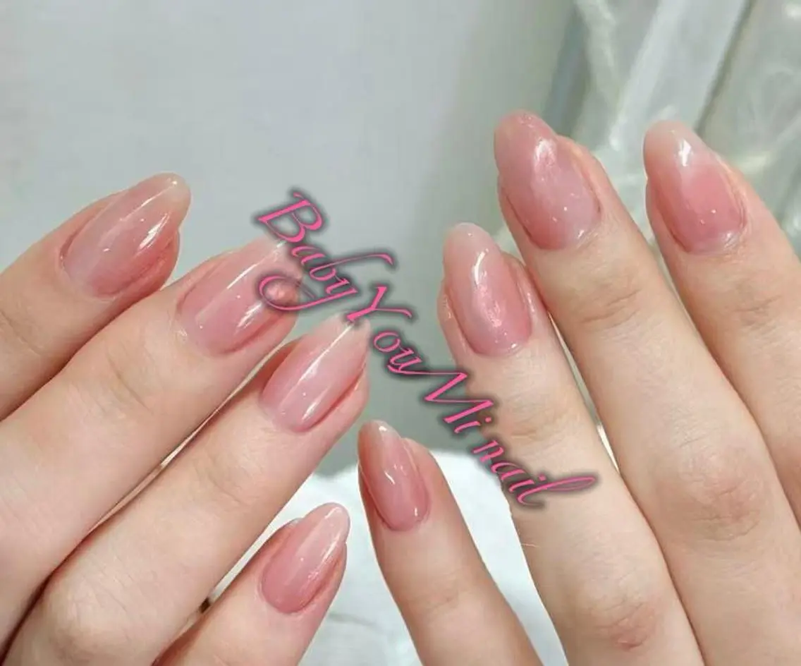 ネイル オーロラネイル チークネイル 成人式 フットネイル フレンチネイル ハンドネイル BabyYouMi nailのネイルデザイン
