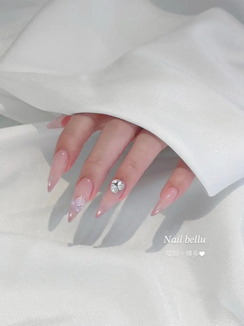 ネイル ロングネイル ハンドネイル NAIL BELLU / 韓国ネイルのネイルデザイン