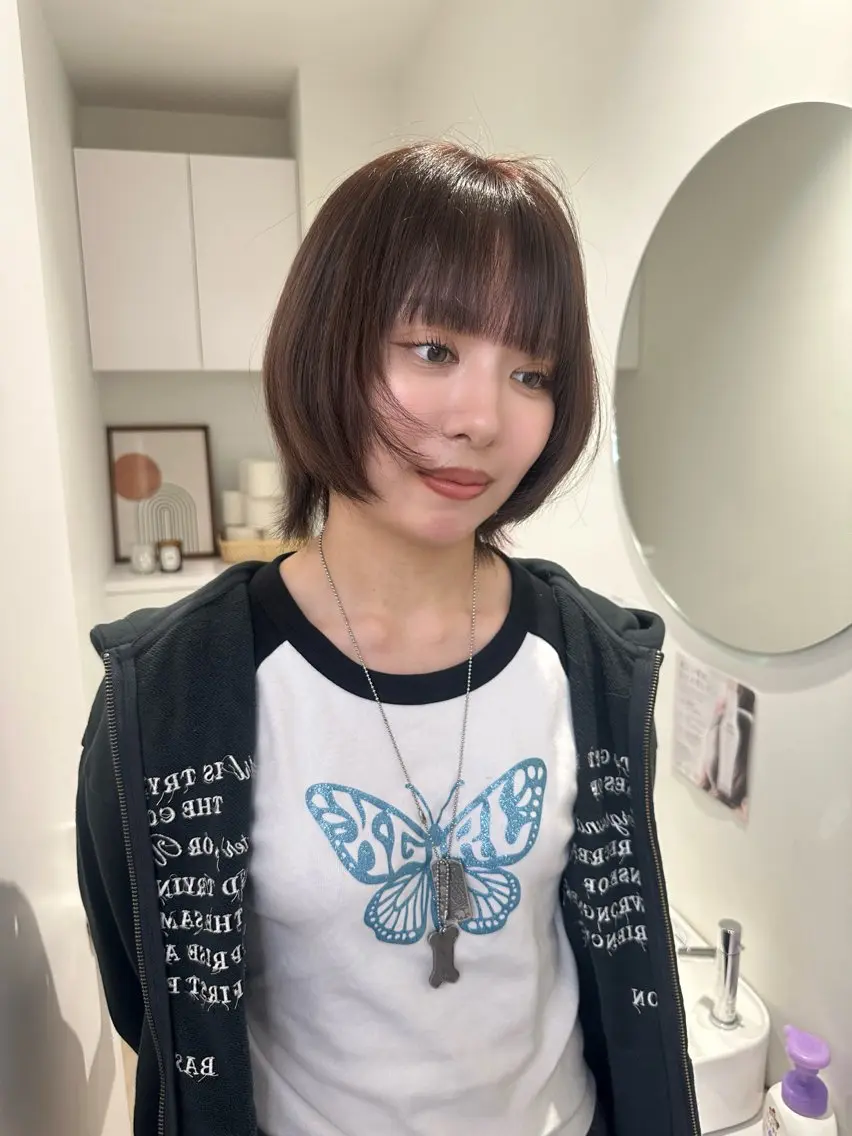 カラー ヘアカラー トリートメント 透明感×艶カラー🫧 SACHIKA💫のヘアスタイル