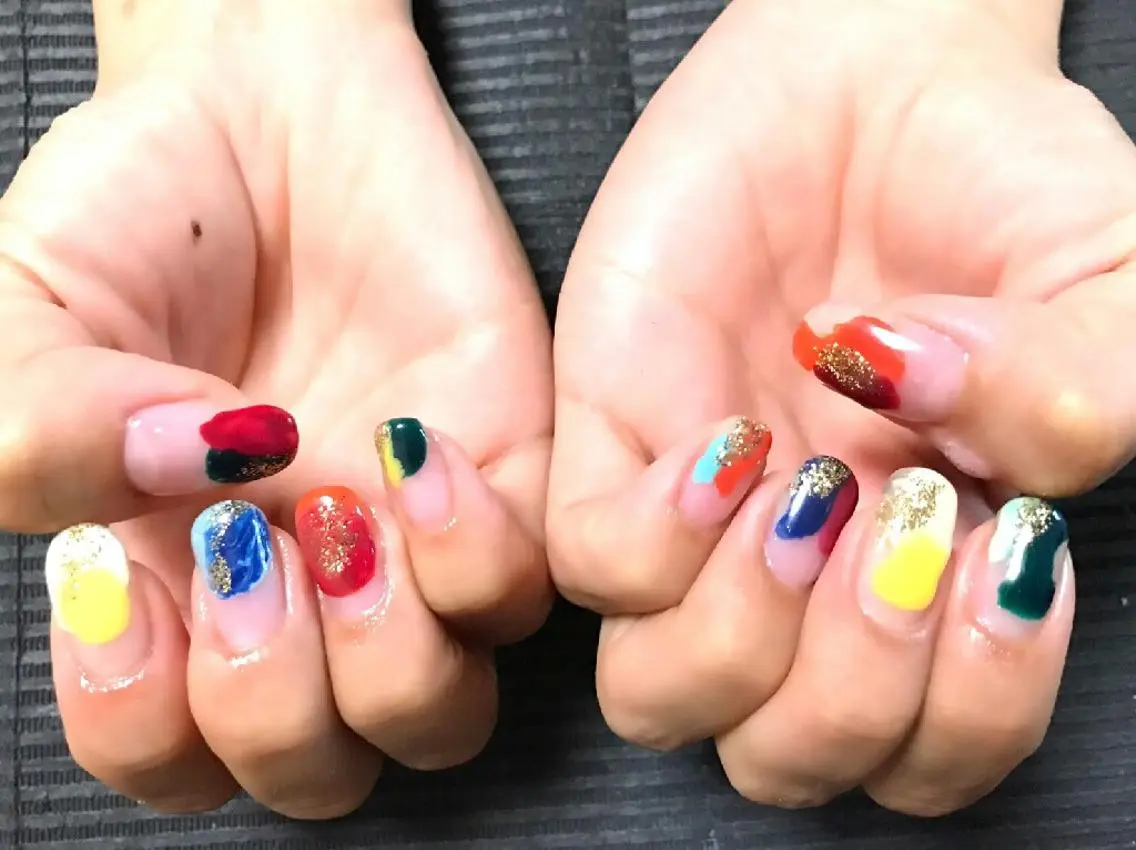 ネイル モチの良さ◉ フィルインネイル♡のネイルデザイン