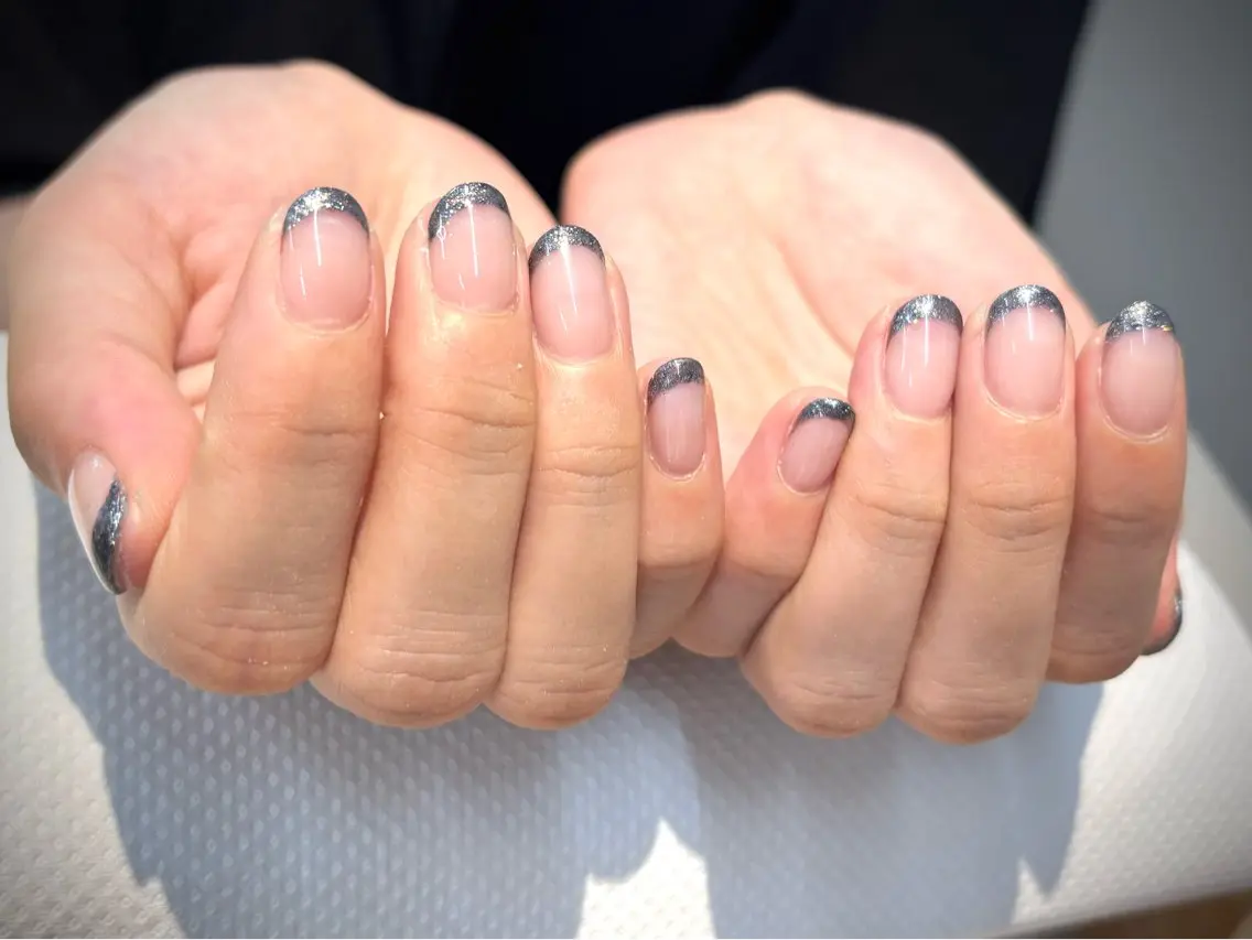ネイル クリアネイル フレンチネイル Tomoyo Nailのネイルデザイン