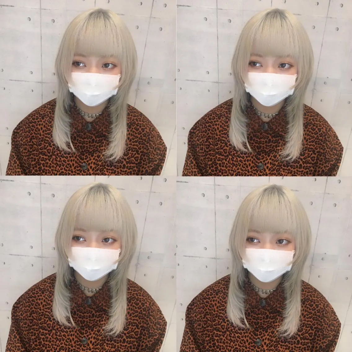 セミロング カラー 韓・中華美女ヘア 🇰🇷×🇨🇳のヘアスタイル