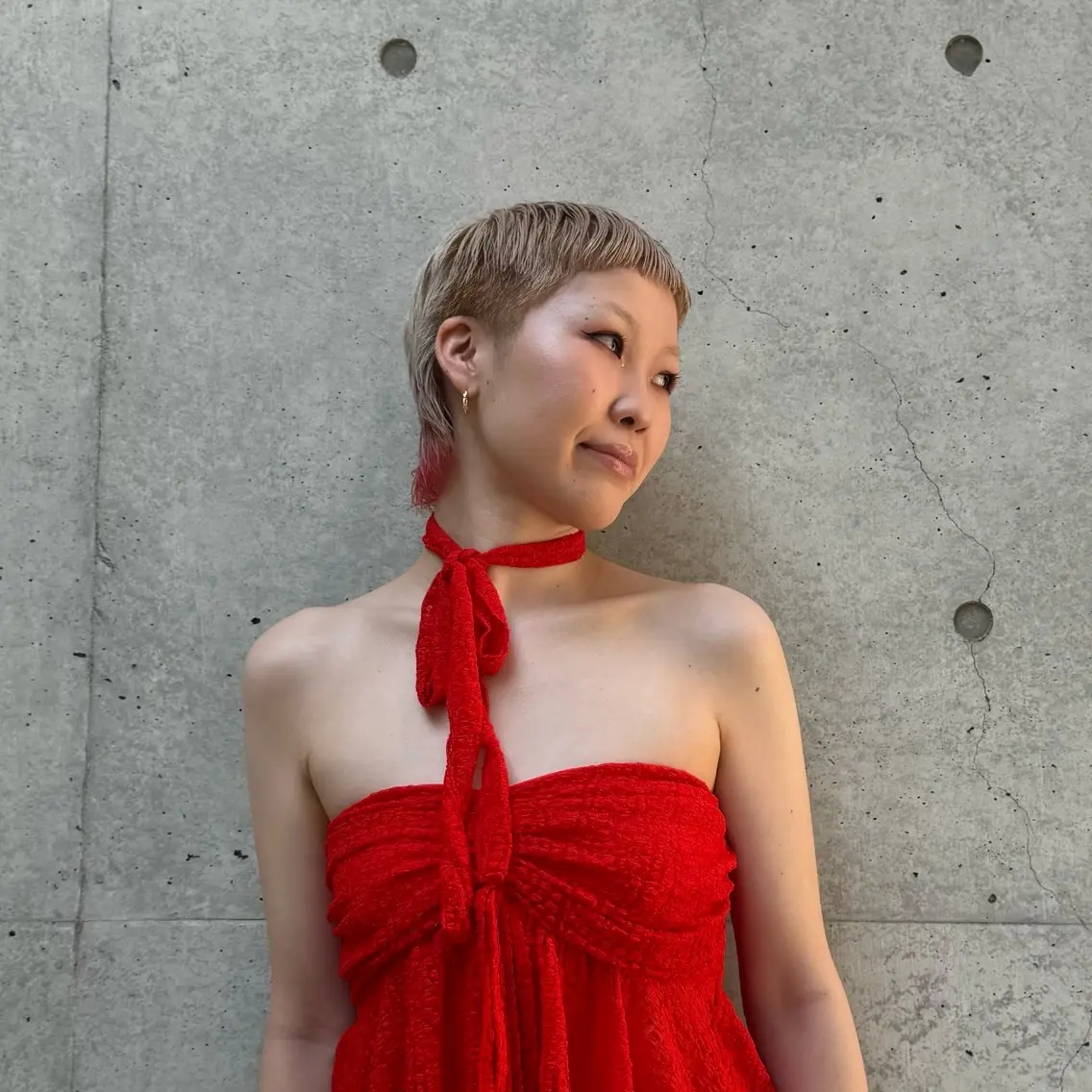 ショート カラー ベージュカラー オレンジ ホワイトベージュ 個性を活かす/ harunaのヘアスタイル
