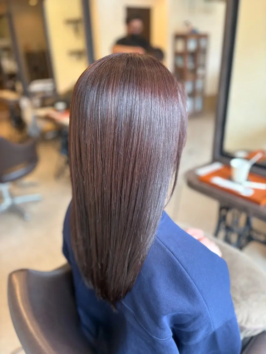 ロング 髪質改善 ヘアカラー トリートメント 山下ちひろ/髪質改善 /メンズ/縮毛矯正のヘアスタイル