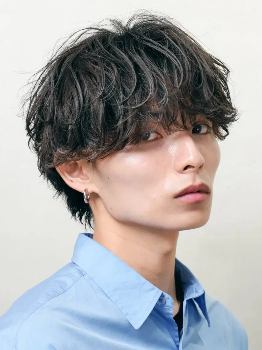 【🔴ミニモ限定初回クーポン🔴】カット✂️➕シャドウパーマ（メンズカット／メンズパーマ）の写真