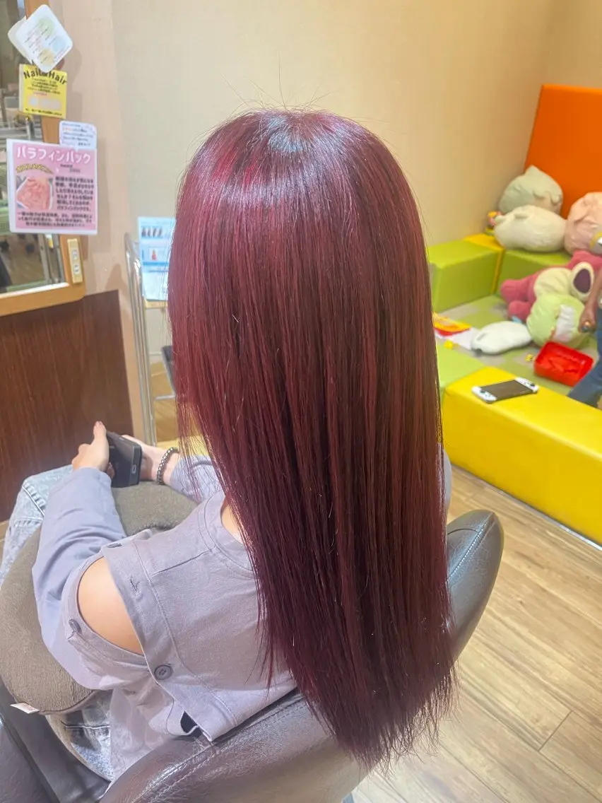 ロング カラー カット ヘアカラー ヘアセット 寺田 詩のヘアスタイル