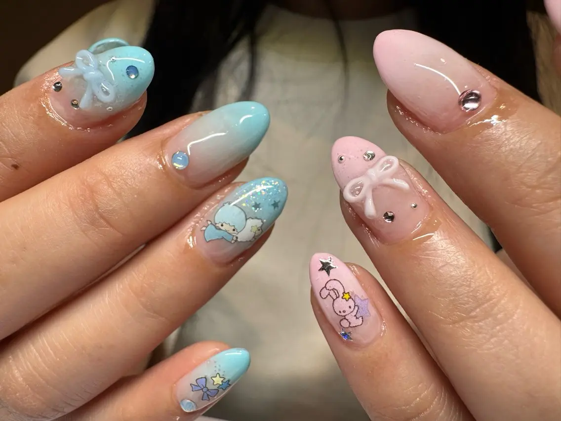 ネイル ロングネイル ハンドネイル tsumeasobi 🪬macoのネイルデザイン
