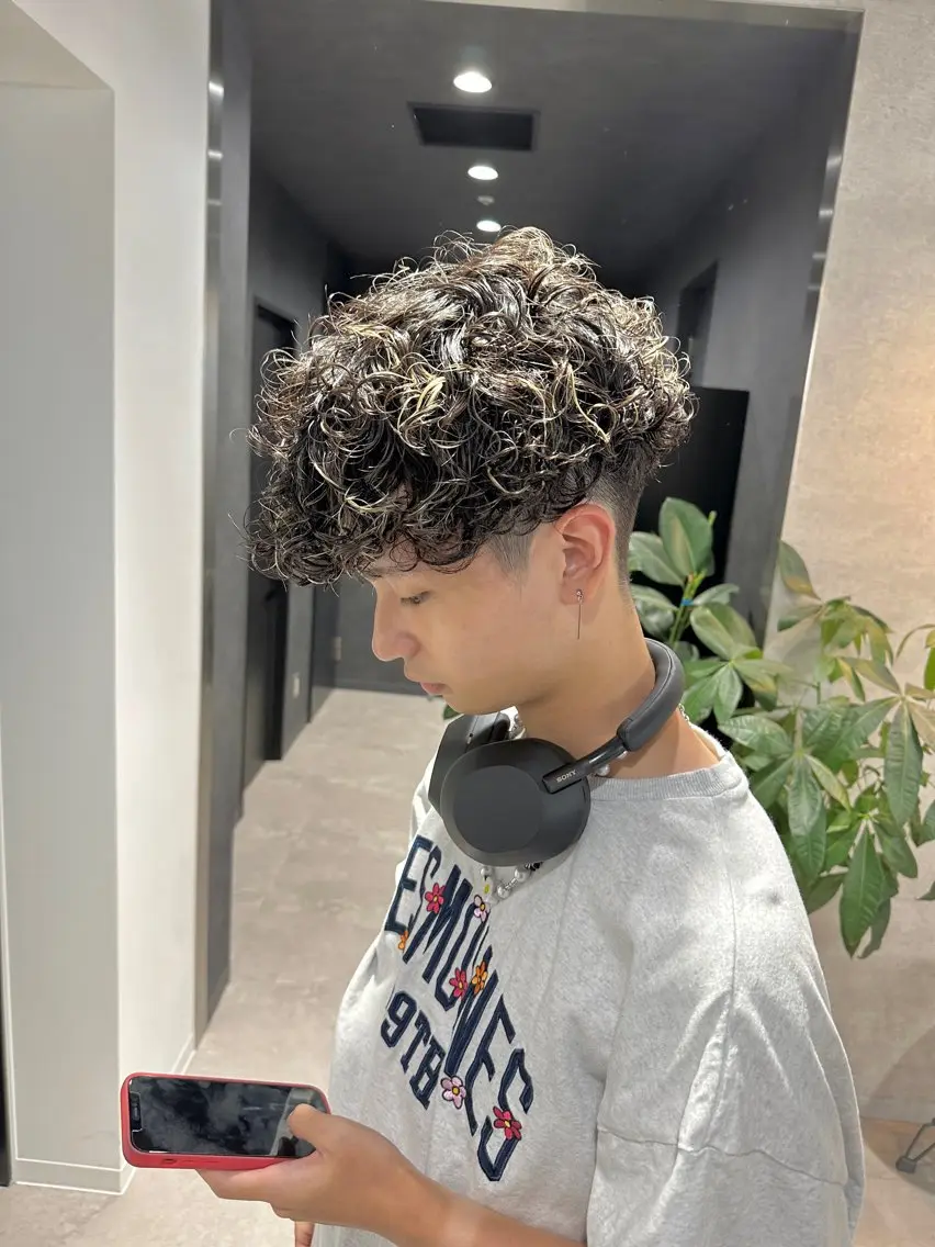 ショート パーマ メンズ 【メンズサロン】 BLUCK 横浜のヘアスタイル
