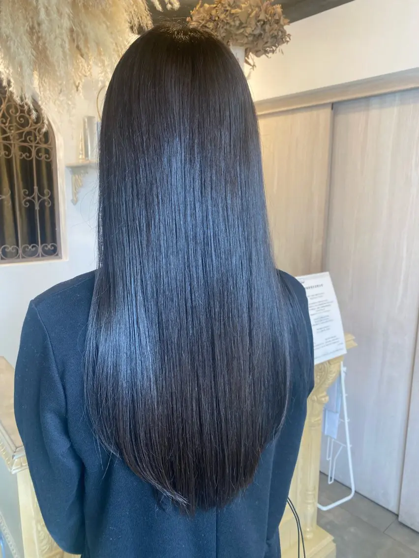 ロング カラー ダークグレー ヘアカラー maya マヤのヘアスタイル