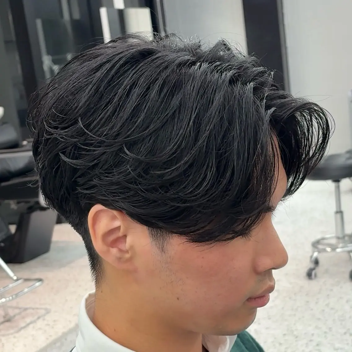 ショート パーマ メンズ カット パーマ 小山内 陸のヘアスタイル