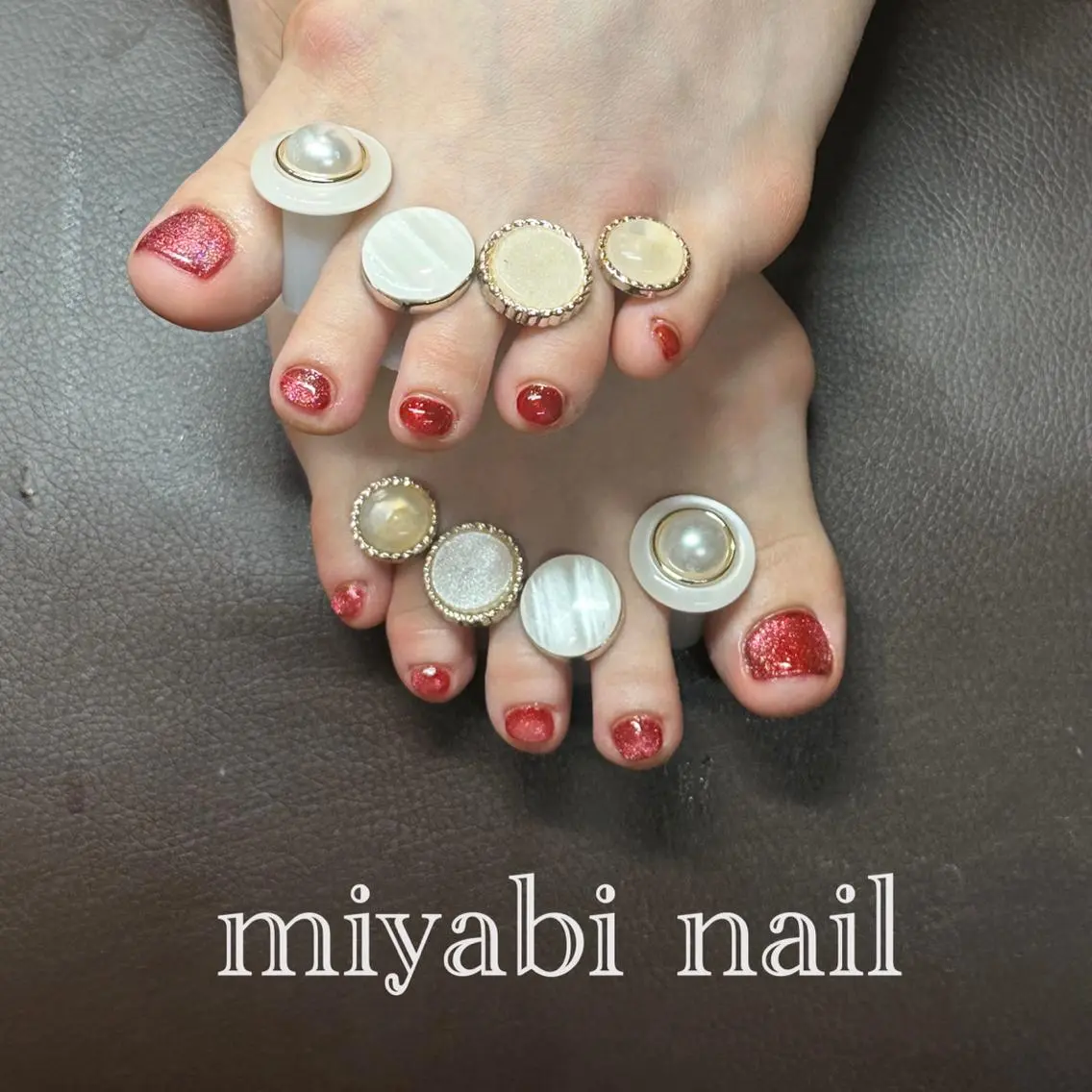 フット👣《キャンペーン》ワンカラー　丁寧なケア＆フィルイン込み　仕上げにしっかり保湿付きの写真
