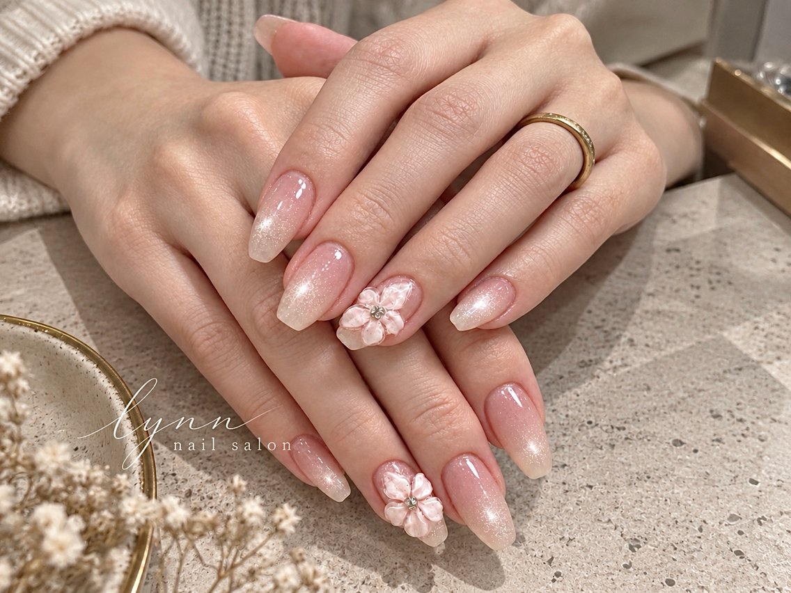 ネイル ボルドー ブラウン フットネイル フレンチネイル グラデーション ハンドネイル Lynn_ Nailのネイルデザイン