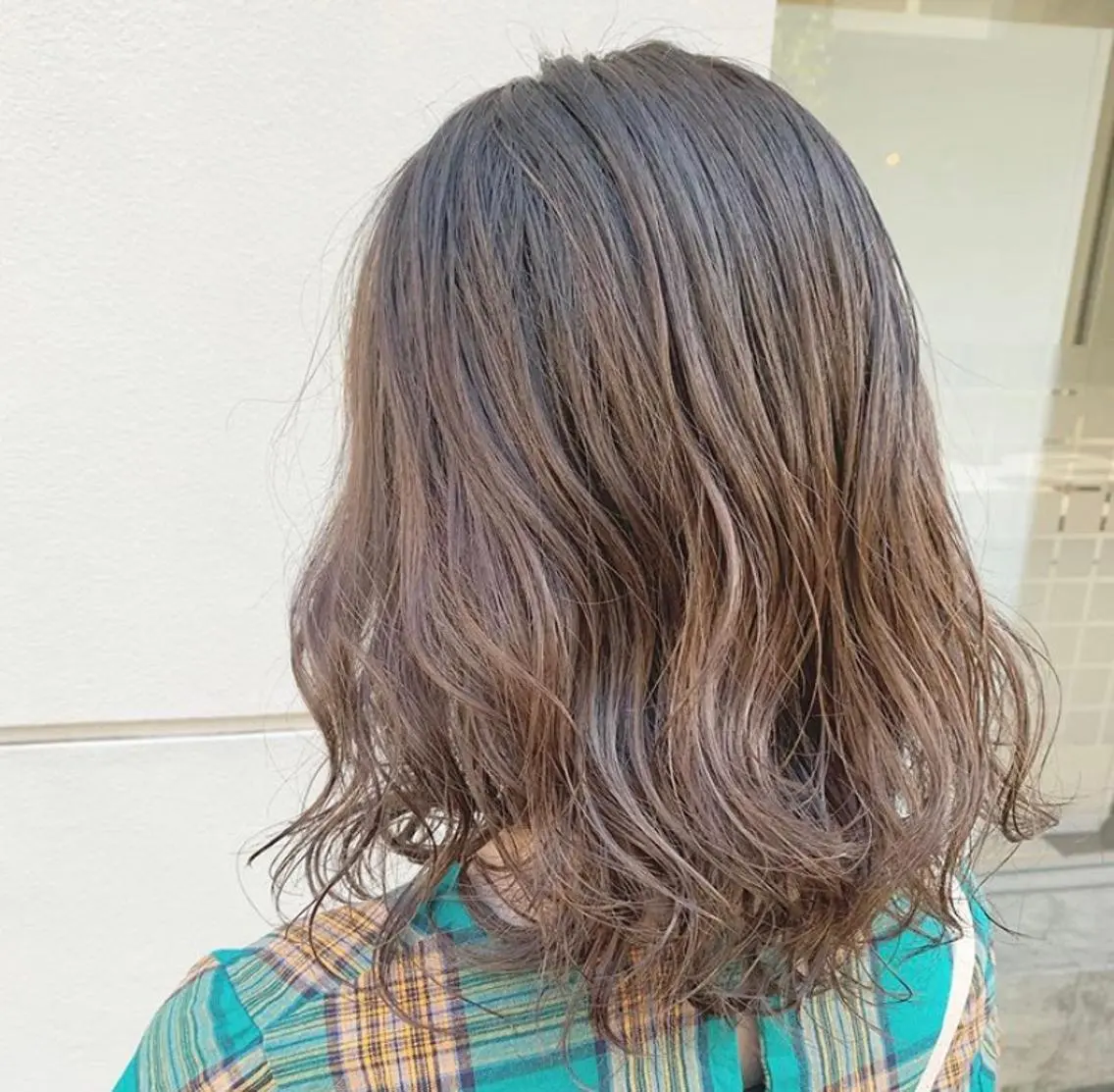 ミディアム カット ヘアカラー トリートメント 韓国 縮毛矯正 髪質改善 木村のヘアスタイル