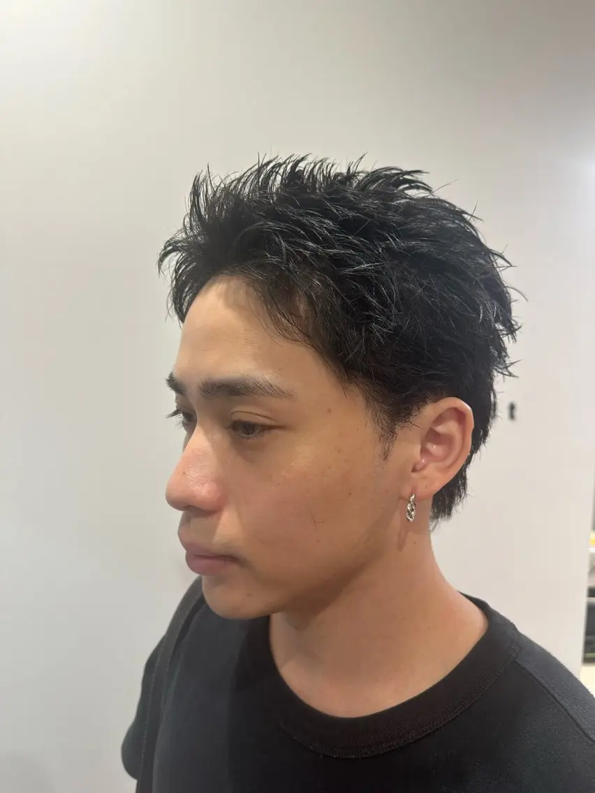 メンズ スパイキーショート walt hayatoのヘアスタイル