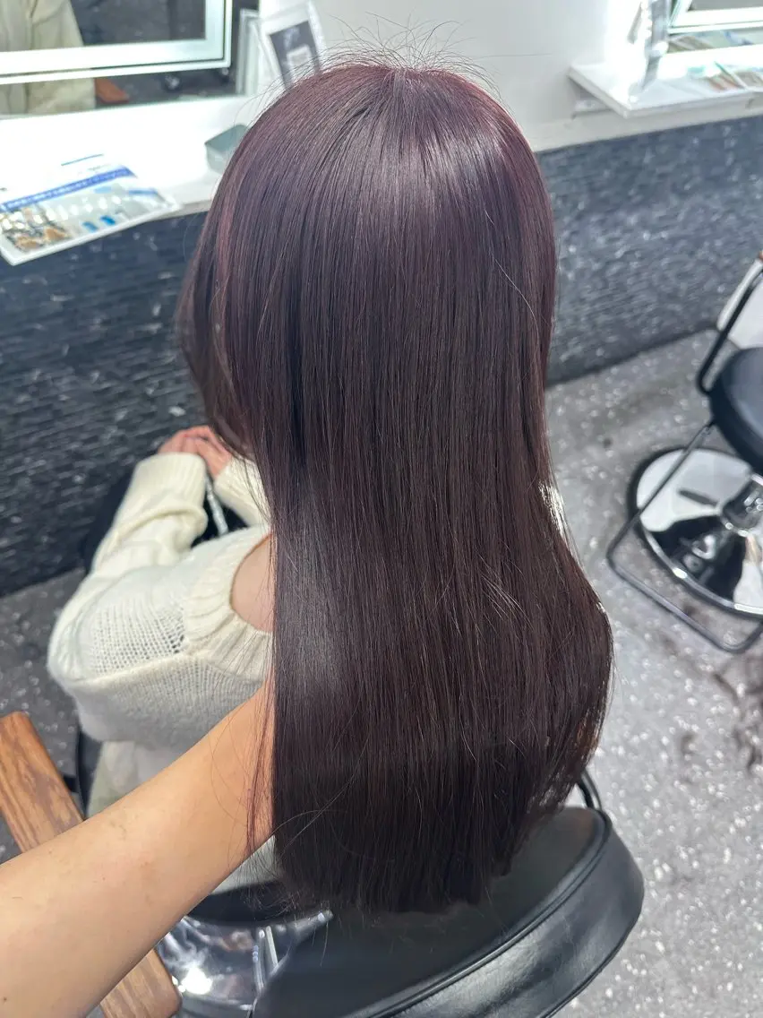 ロング カラー カット ヘアカラー トリートメント 髪質改善⭐️縮毛矯正 中野⭐️Rinaのヘアスタイル