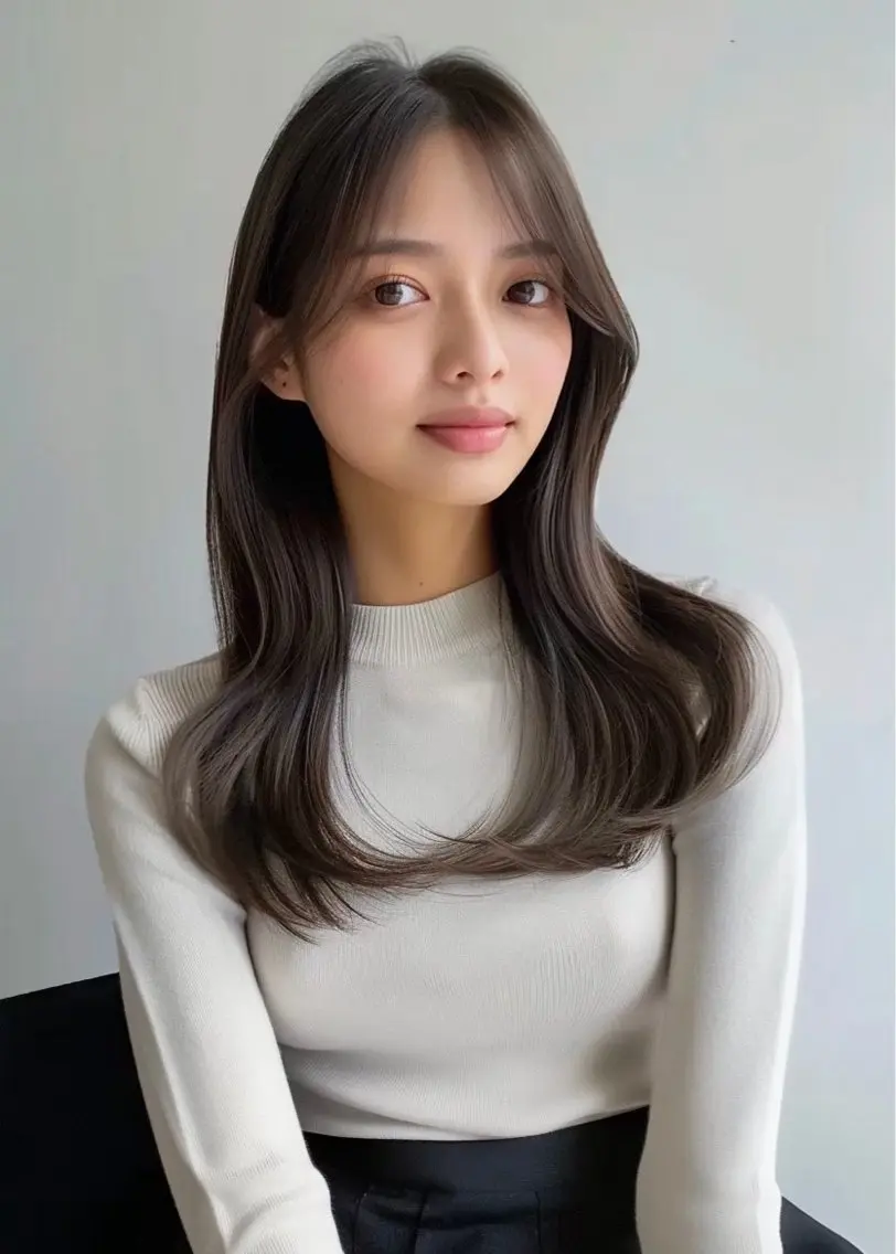 ロング カラー カット ヘアカラー トリートメント 佐藤優晟/カラー/ 癖毛ショート/表参道のヘアスタイル