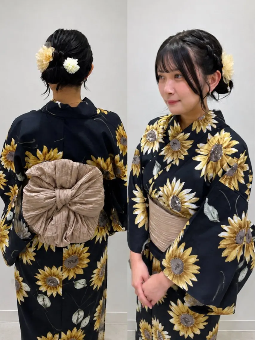 【花火大会におすすめ🎆】浴衣着付け👘 ヘアセット込み✨️の写真