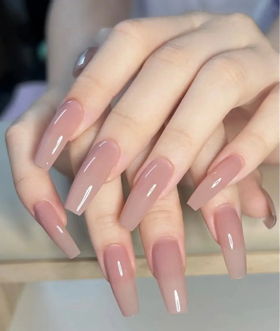 「チップ長さ出し」HAND ワンカラーorラメグラデーション(2色までok)の写真