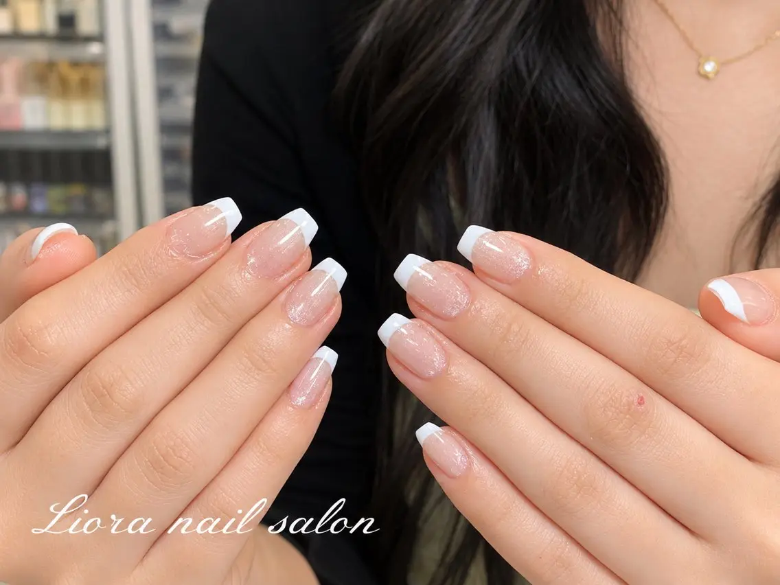 ネイル チークネイル フットネイル フレンチネイル ジェルネイル ガーリー ハンドネイル Liora nailのネイルデザイン