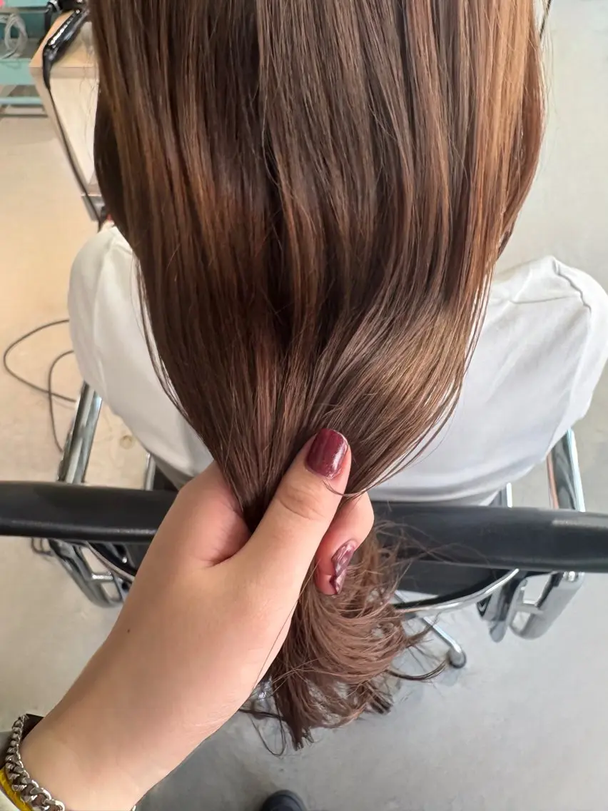カラー たかなみ りなのヘアスタイル