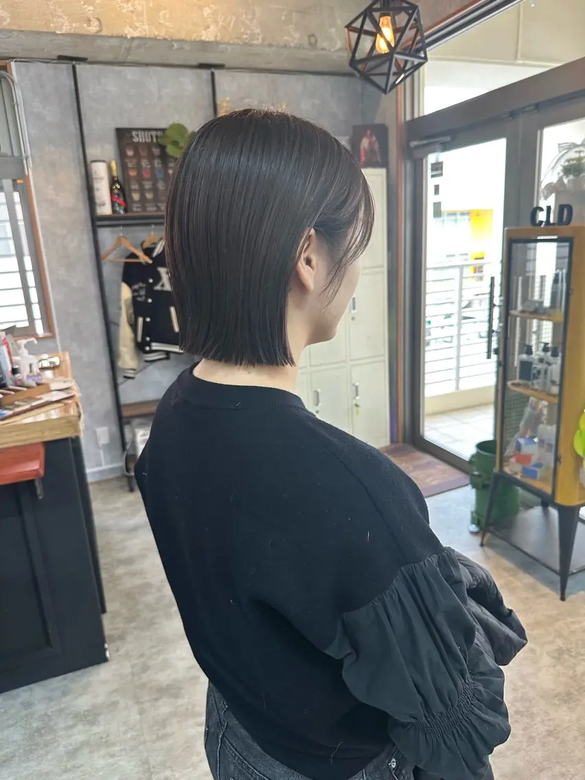 ショート 切りっぱなしボブ ショートボブ ハンサムショート 丸みショート ボブ モテ髪/ボブ/ショー ト/アダチフウトのヘアスタイル