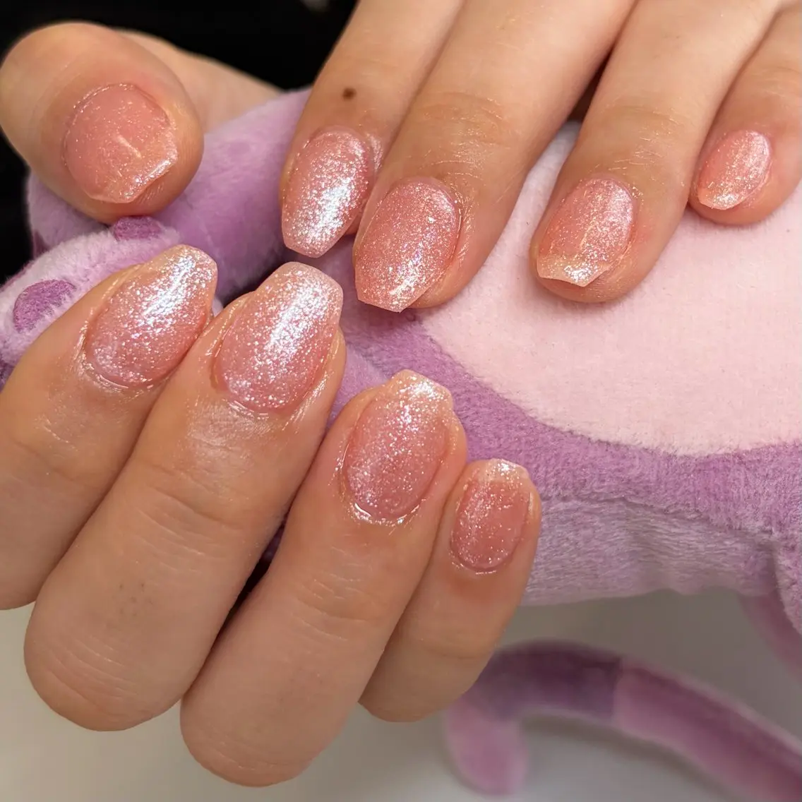 ネイル キラキラネイル ラメ(グリッター) ピンク Crea IBUKIのネイルデザイン