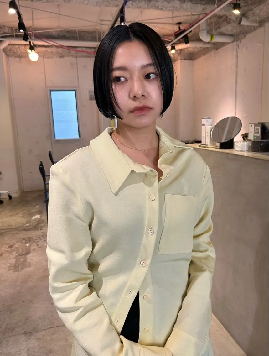 ショート カラー ボブ カット ヘアカラー トリートメント 村上雅人 ナチュラルモードのヘアスタイル