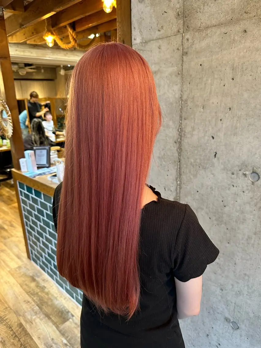 ロング カラー カット ヘアカラー トリートメント 💞艶カラー/ ブリーチ💞ユウカのヘアスタイル