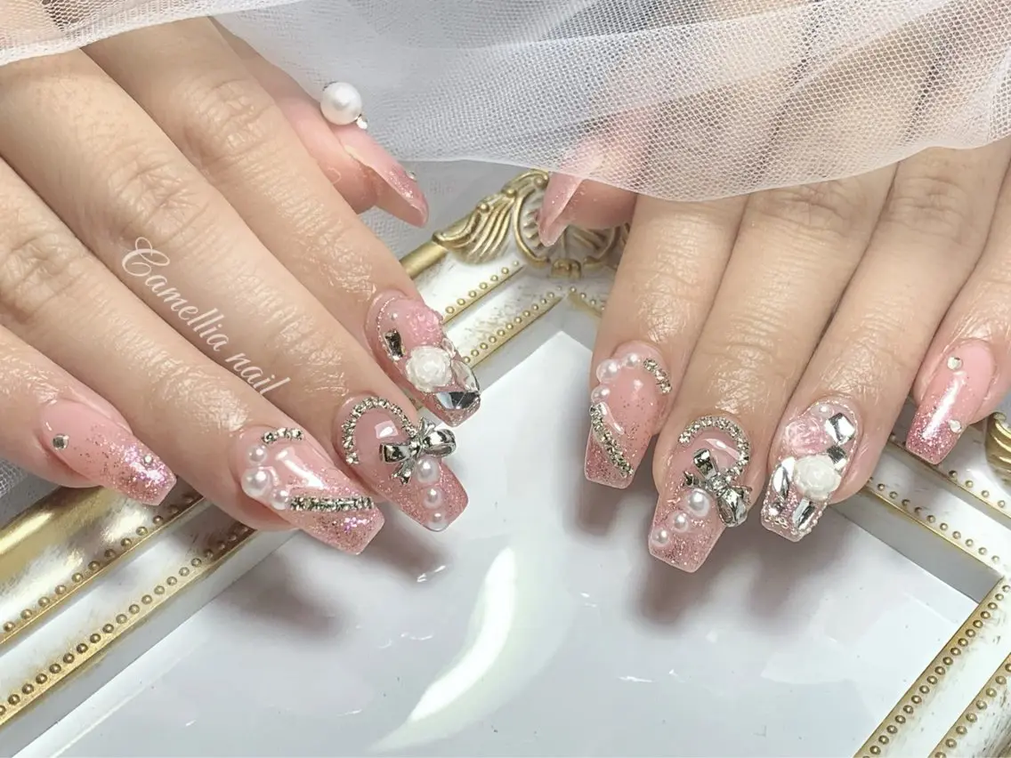 ネイル ハンドネイル momoka デザイン長さだしのネイルデザイン