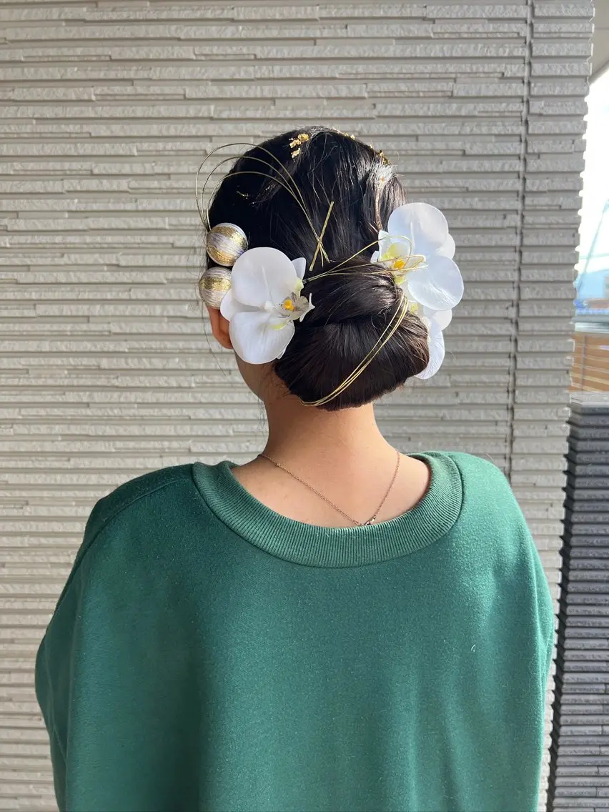 ロング ヘアアレンジ ヘアセット ヘアセット/レイヤー 縮毛矯正/はるか🎀のヘアスタイル