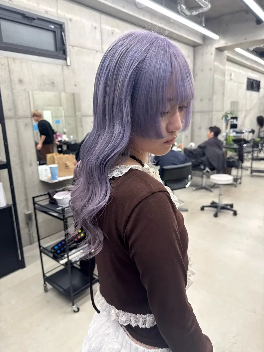 カラー ヘアカラー Asami/名古屋/ ハイトーン/デザインのヘアスタイル