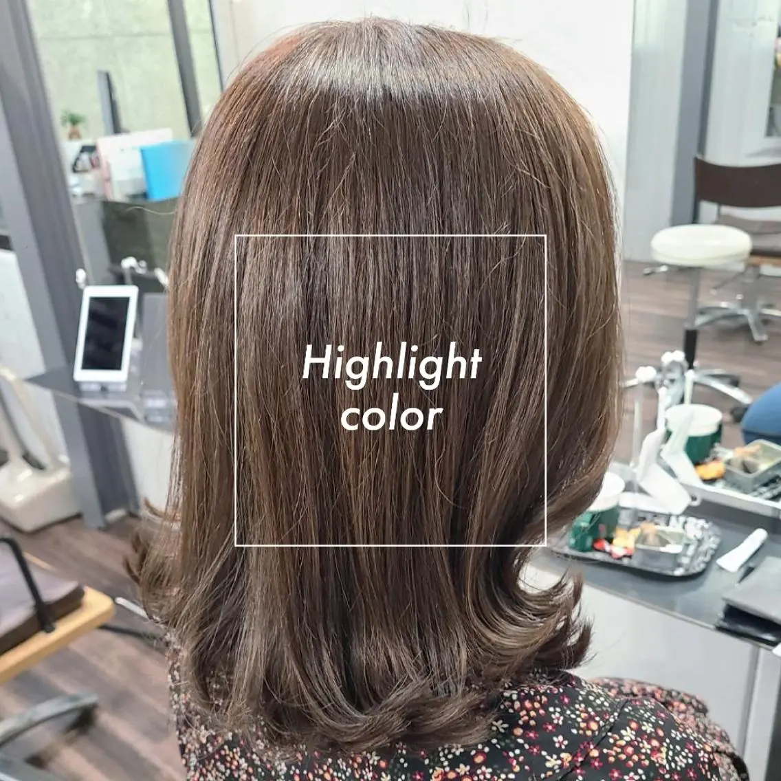 ミディアム カラー ヘアアレンジ アッシュ ハイライトカラー ラベンダーカラー ラベンダーアッシュ ハイライト カット ヘアカラー トリートメント terra✂️川嶋 大輔のヘアスタイル