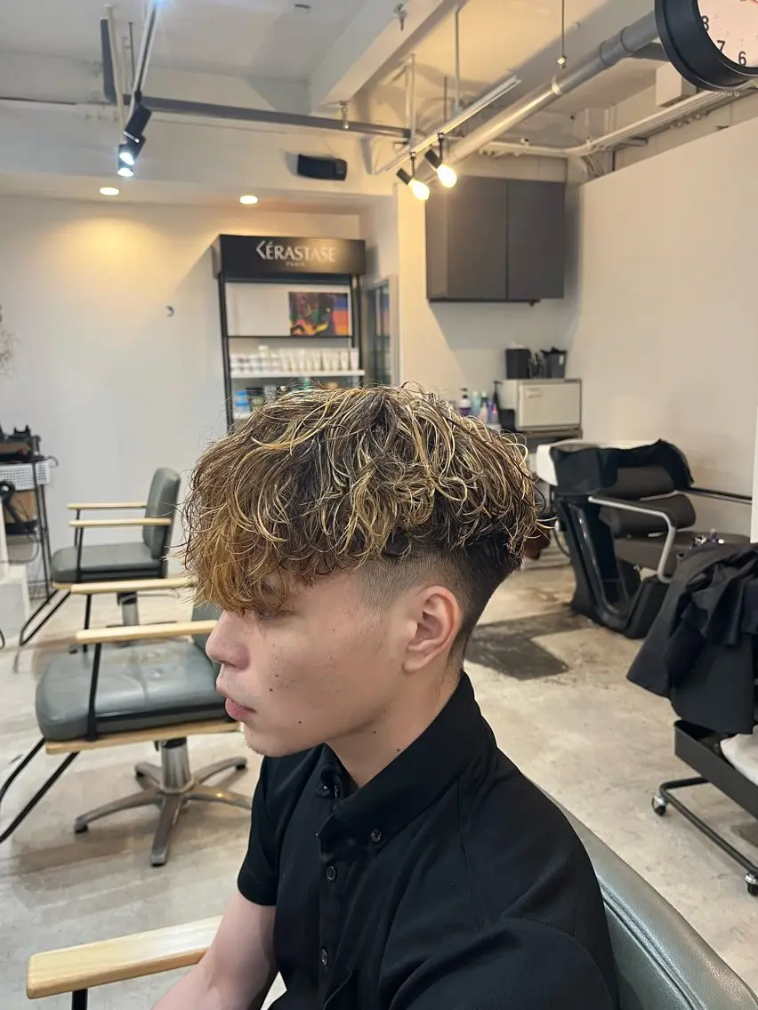 🔥メンズ限定🔥波巻きパーマ➕メッシュの写真