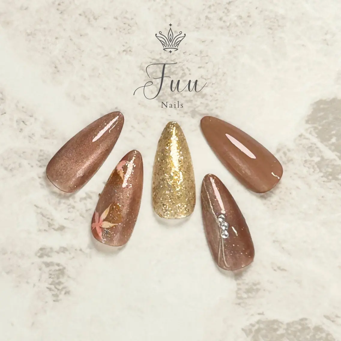 ネイル マグネットネイル ワンカラーネイル シンプルネイル 犬のいるネイルサロン Fuu nailsのネイルデザイン