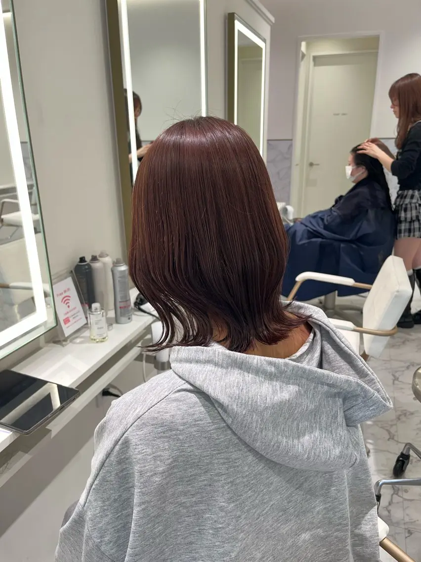 ミディアム カット ヘアカラー ParveMix /石田 佳澄🩶のヘアスタイル