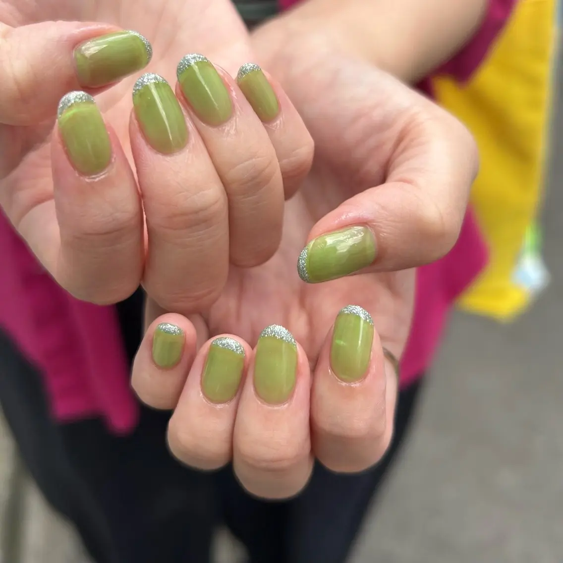 ネイル フラッシュネイル フレンチネイル シンプルネイル Ezura Yumiのネイルデザイン