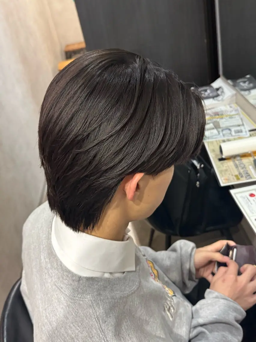 メンズ センターパート 毛流れ/シャドウ 🇰🇷AYATOのヘアスタイル