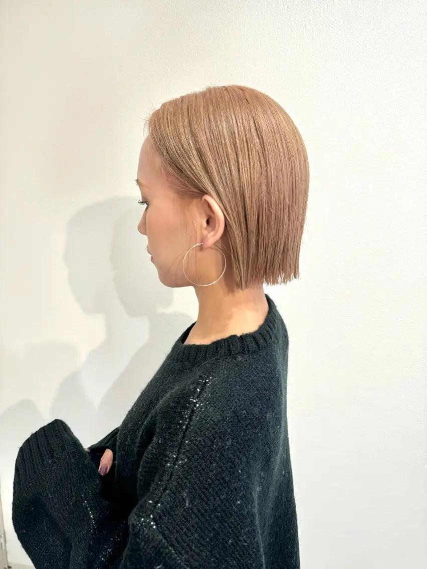 ショート カラー ヘアカラー トリートメント ツチイ リョウタのヘアスタイル