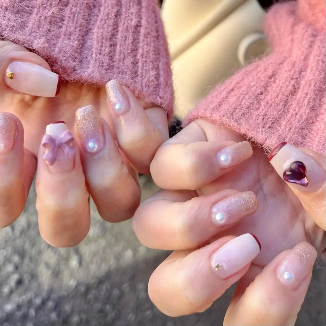 ネイル バレンタイン ハンドネイル Nail Salon Kのネイルデザイン