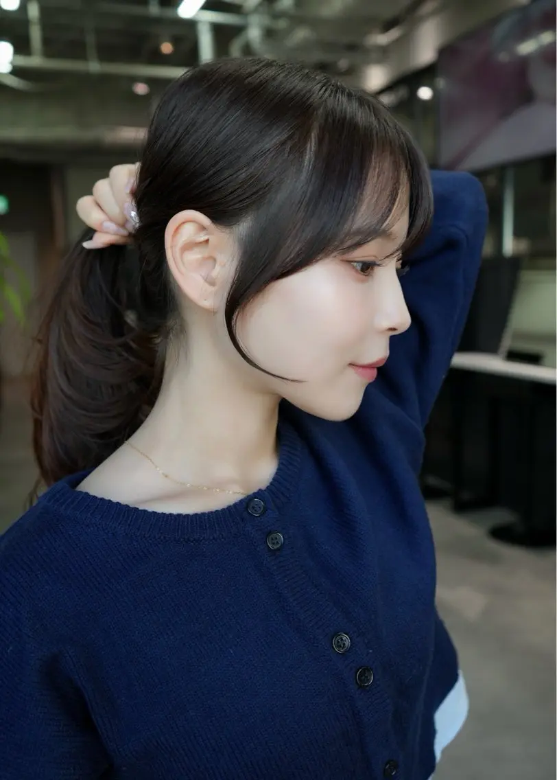 セミロング 似合わせカット 小顔カット 小田 晃瑛のヘアスタイル