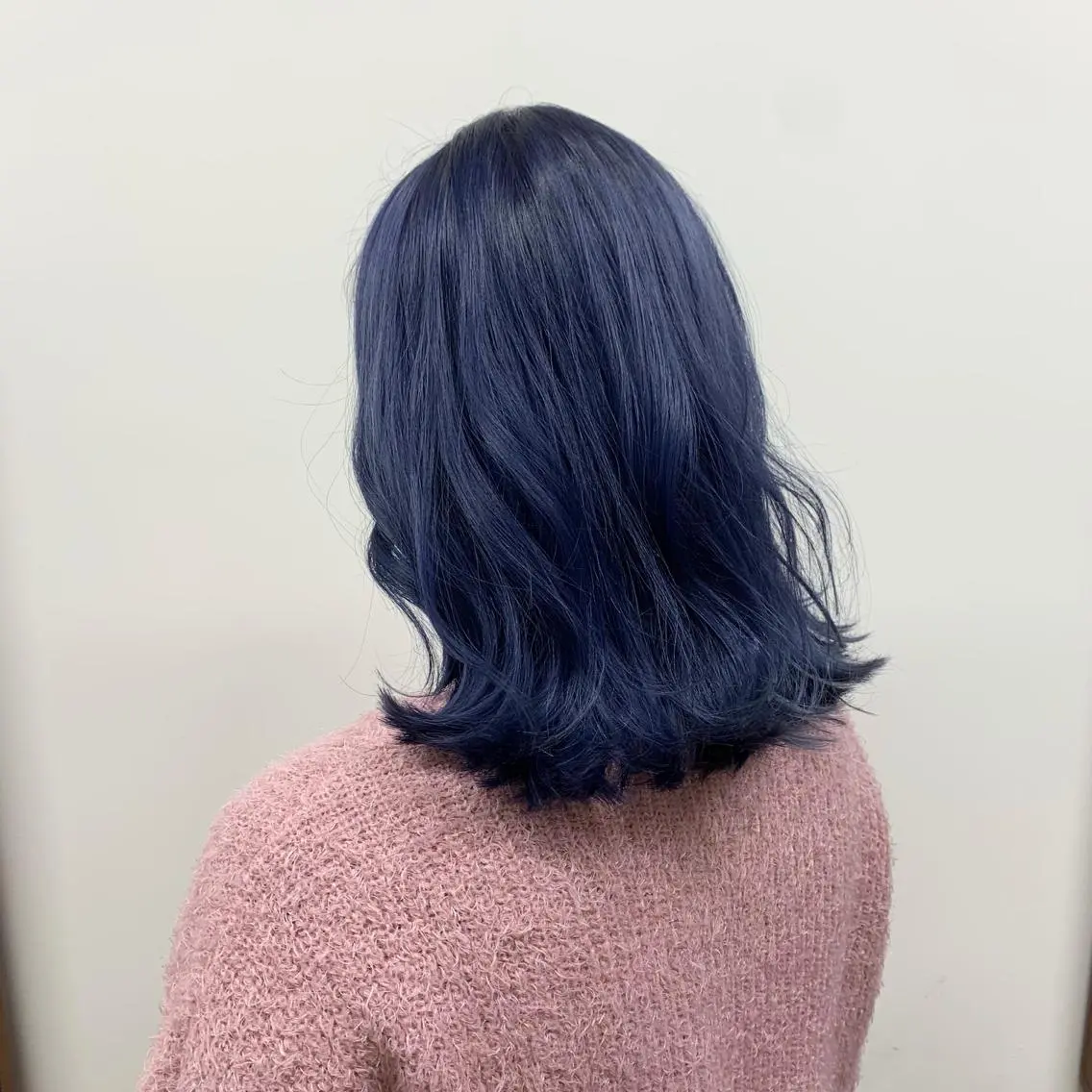 セミロング パープルカラー Ririkoボブ 透明感カラー🤍のヘアスタイル