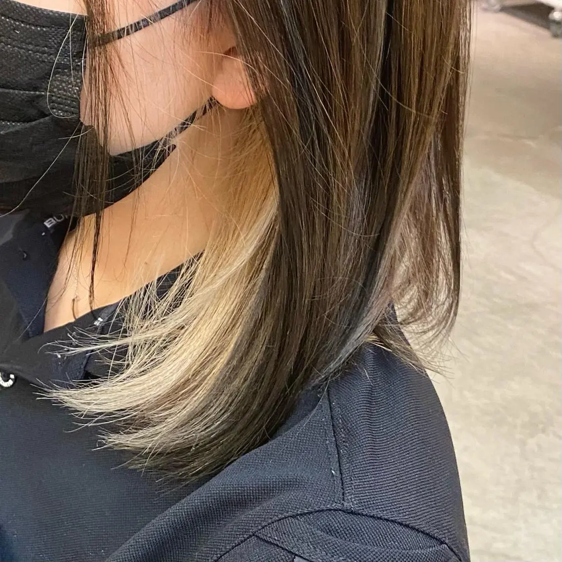 ミディアム カラー ウチダ ユウヤのヘアスタイル