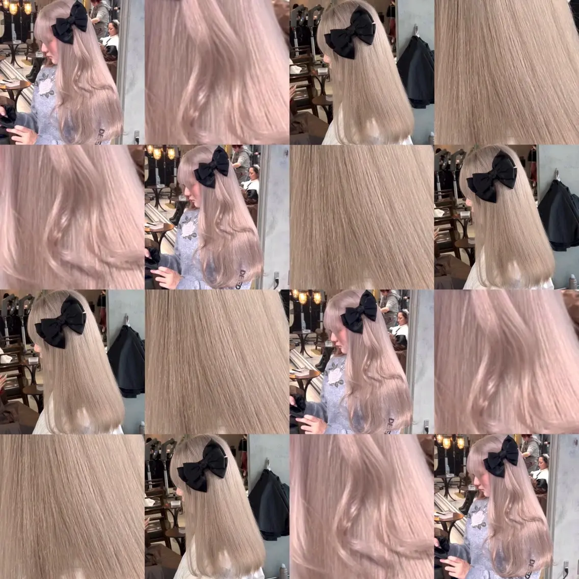 ロング カラー ヘアアレンジ 🧸ブリーチ特化/前 髪/しょうじりか🎀のヘアスタイル