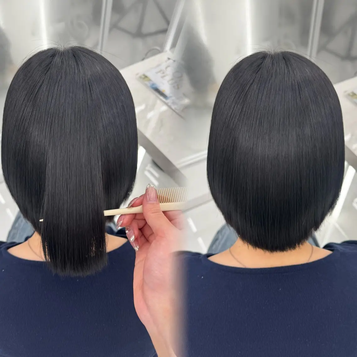 ショート 髪質改善 ヘアカラー 韓国╱似合わせカラー 🤍𝑌𝑈𝑁𝐴のヘアスタイル