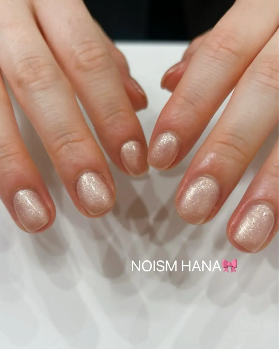 ネイル グラデーション キラキラネイル 韓国ネイル マグネットネイル ニュアンスネイル ハンドネイル 🎀大人nail /NOISMはな🎀のネイルデザイン