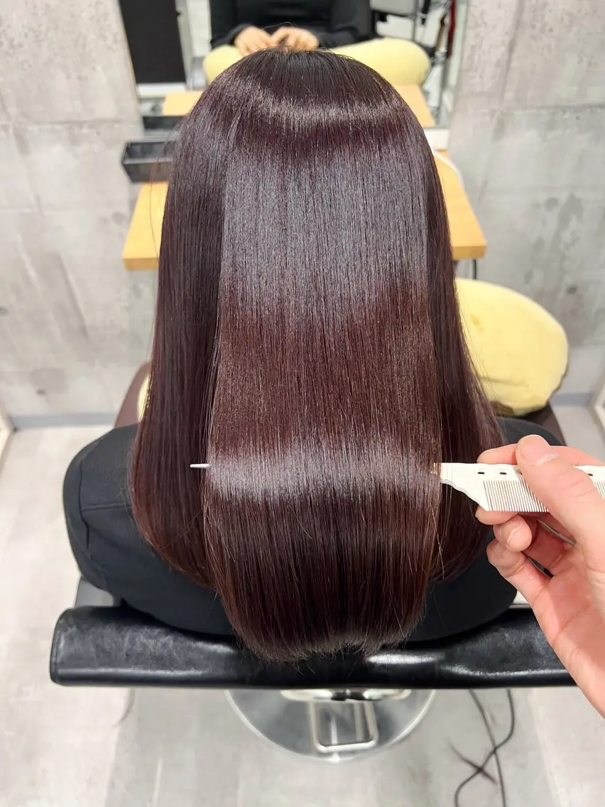 ご新規様限定 暖色カラー+髪質改善トリートメントの写真