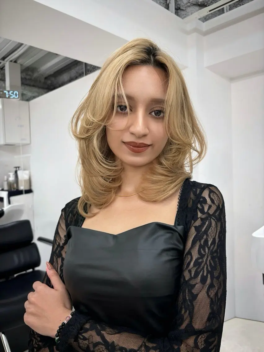 ミディアム トリートメント YOLO 渋谷 nanamiのヘアスタイル