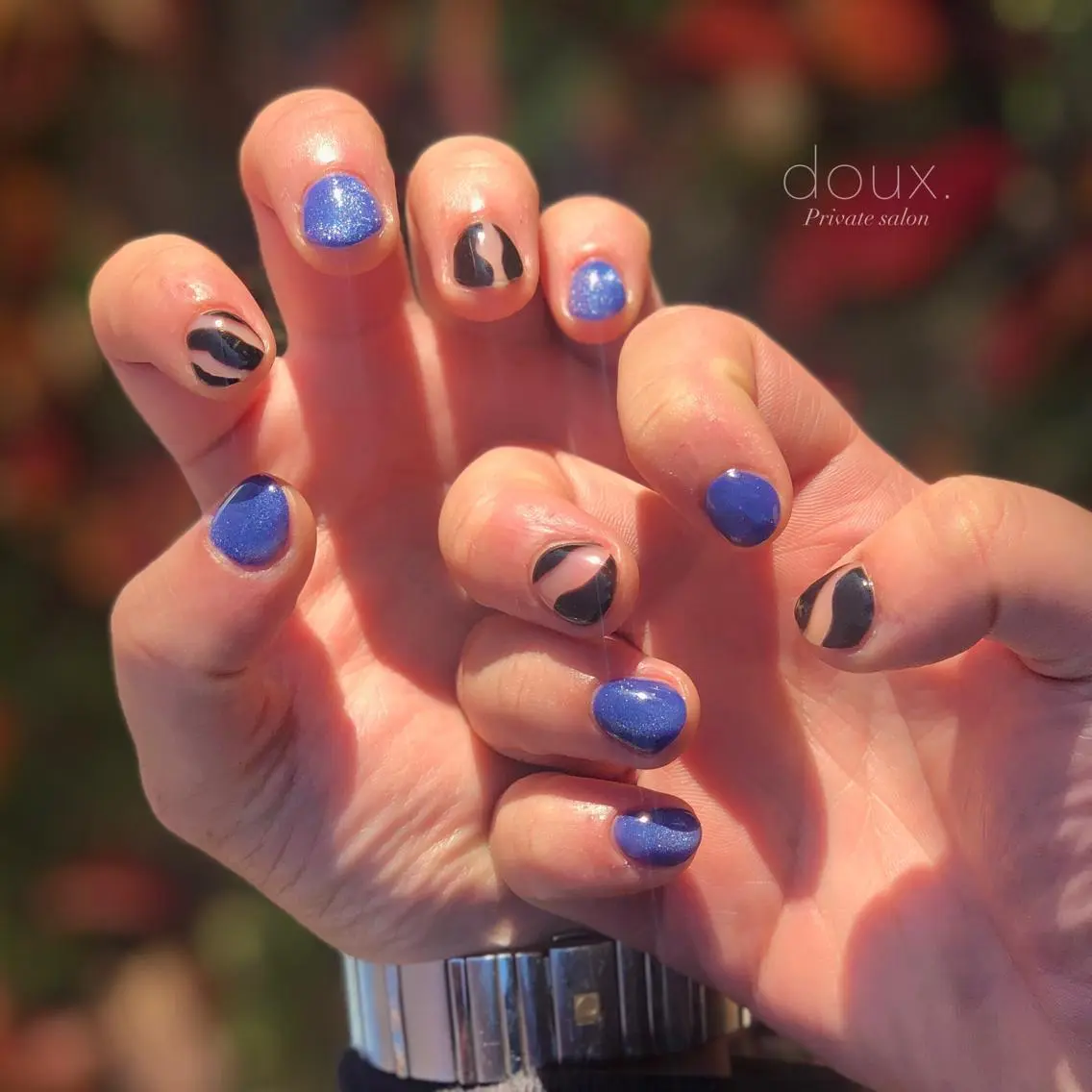 ネイル アートネイル マグネットネイル メンズネイル doux. nailのネイルデザイン